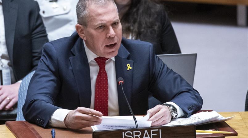 L'ambasciatore isrealiano all'ONU Gilad Erdan