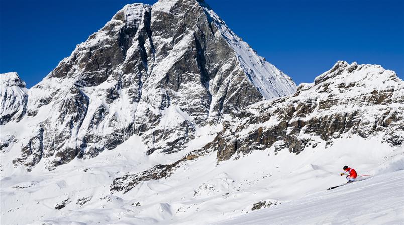 Die Piste in Zermatt