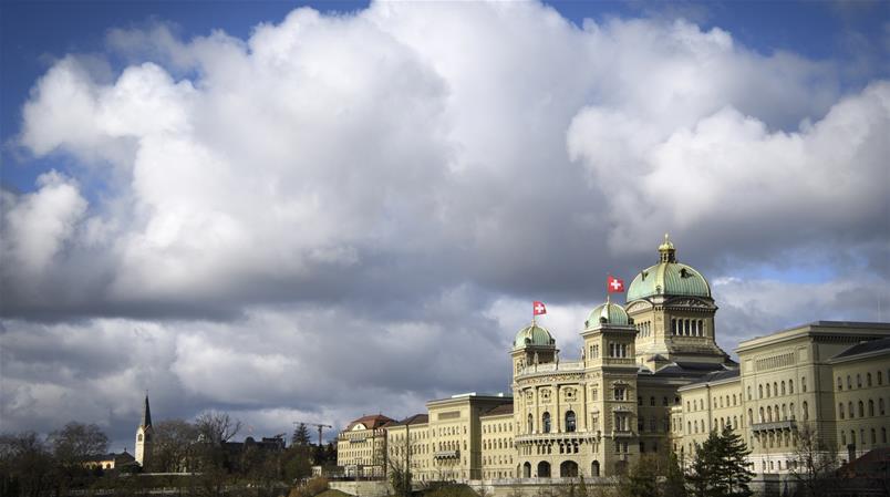 Un'immagine d'archivio di Palazzo federale a Berna
