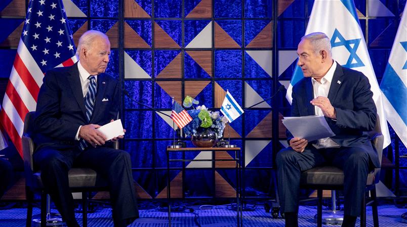 Joe Biden und Benjamin Netanjahu vertreten die verbündeten Länder.