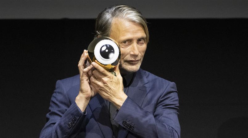 Mads Mikkelsen am letztjährigen Zurich Film Festival, wo er den Golden Eye Award gewann.