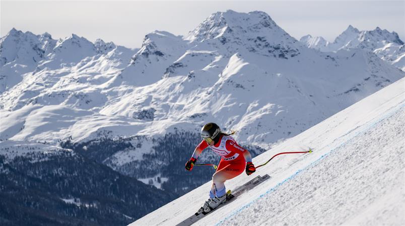 Corinne Suter in St. Moritz