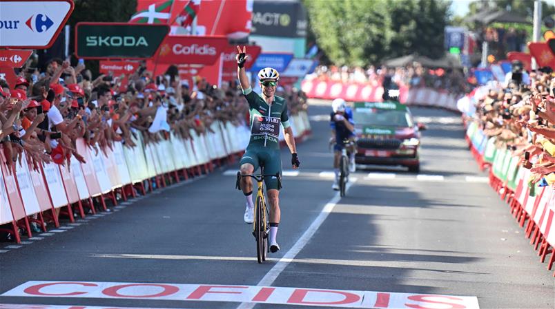 Wout van Aert a remporté sa 3e étape sur ce Tour d'Espagne. 