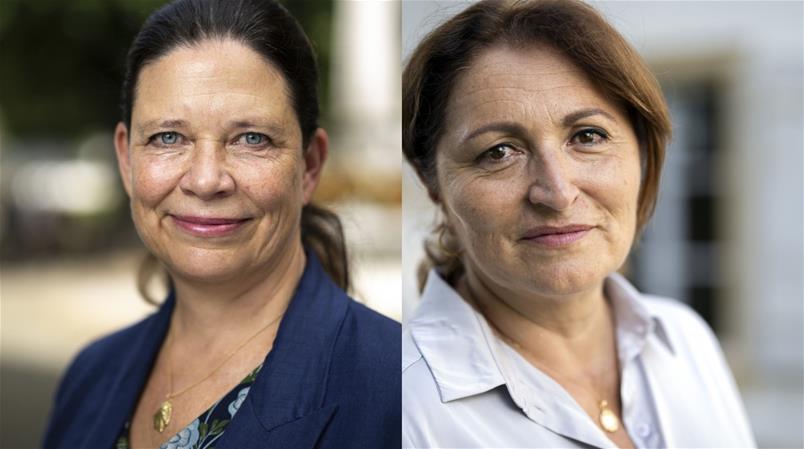 Les deux candidates pour le siège de maire de Bienne. Natasha Pittet et Glenda Gonzalez Bassi.