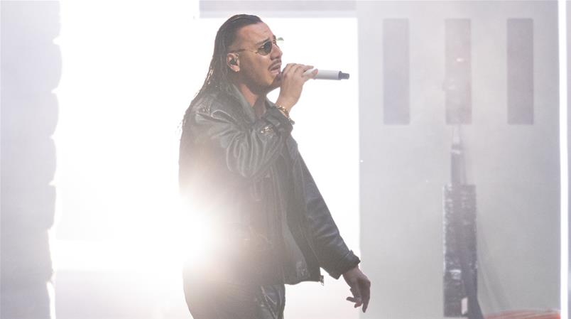 Seine Tour macht auch Halt in Zürich: Rapper Apache 207 bei einem Konzert in Berlin 2023.