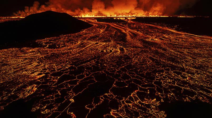 Un volcan est entré en éruption dans le sud-ouest de l'Islande, le septième en un an.