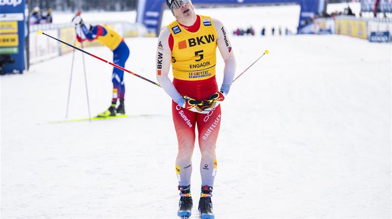 Valerio Grond a pris la 5e place du sprint de Silvaplana.