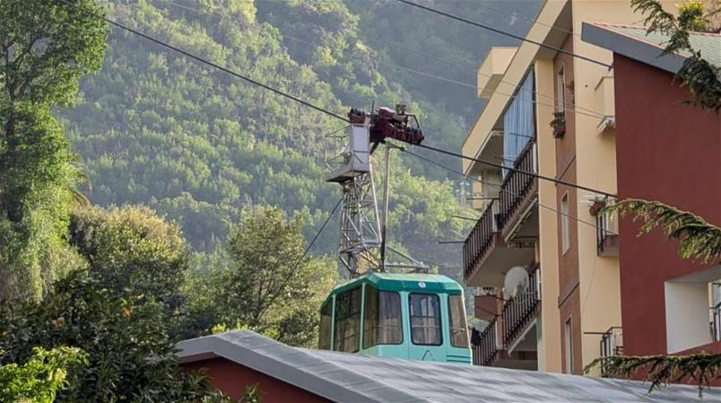 Una delle cabine della funivia
