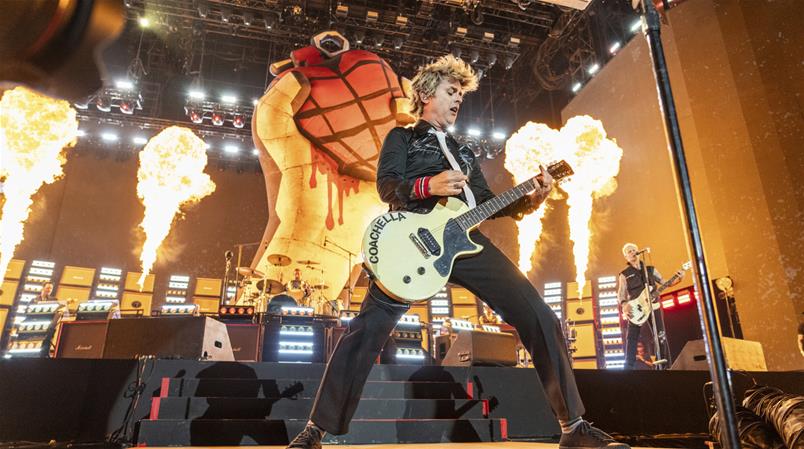 Vergangene Woche spielte Green Day am Coachella Valley Music and Arts Festival.