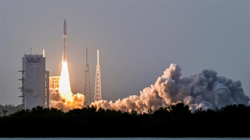 Die Rakete mit den Amazaon-Satelliten startete von Cape Canaveral in Florida.