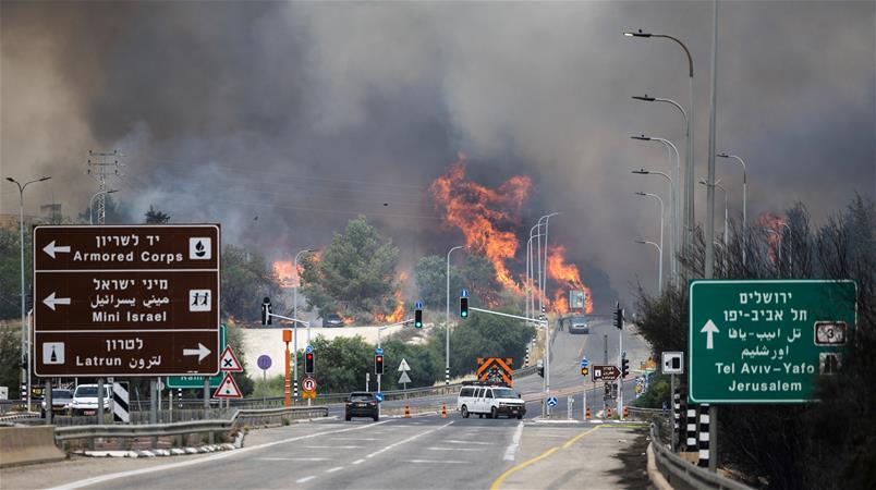 In Israel brennt es derzeit gleich an mehreren Orten rundum in der Umgebung Jeursalems.