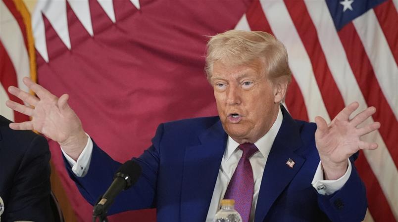 Donald Trump durante un incontro in Qatar