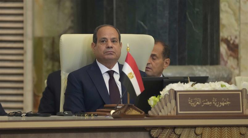 Ägyptens Präsident al-Sisi wirft Israel in Bagdad «Auslöschung» der Palästinenser vor.
