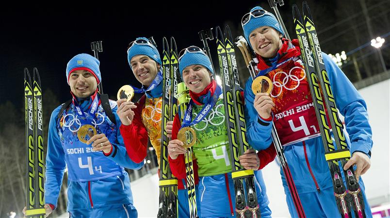 Russlands Biathleten