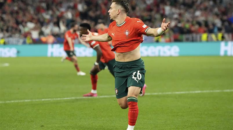 Francisco Conceicao, auteur d'un but merveilleux pour le Portugal.