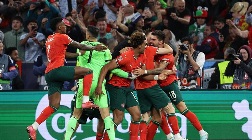 Die Portugiesen jubeln