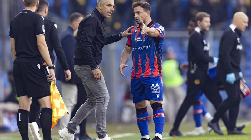 Fabio Celestini mit Xherdan Shaqiri