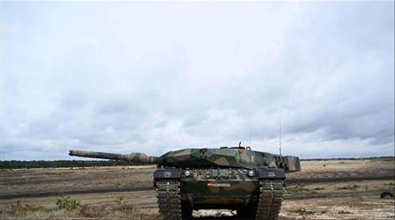 Un char de combat Leopard 1.