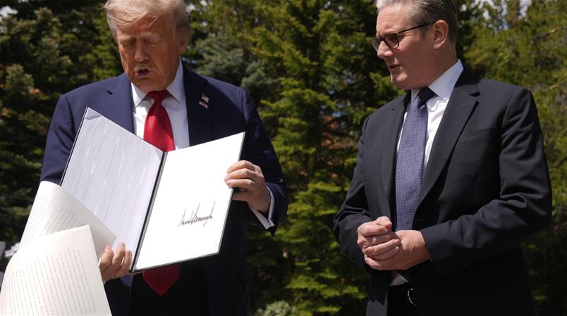 Trump e Starmer