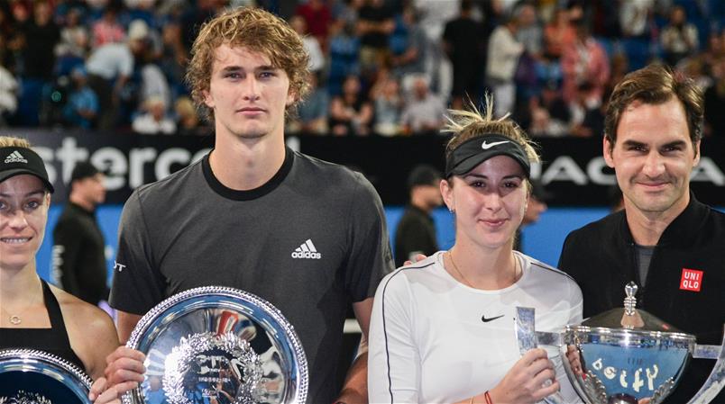 Sascha Zverev und Belinda Bencic, hier in einer Aufnahme von 2019